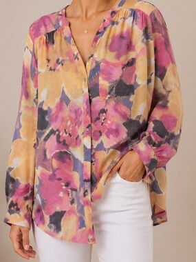 Zach & Rachel colourful tie-dye shirt